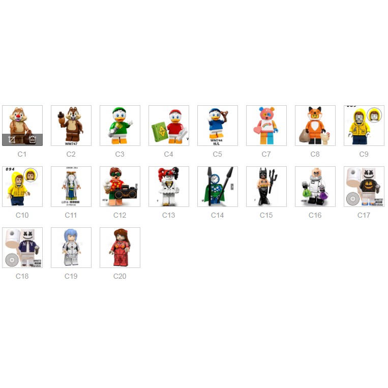 Đồ chơi Non lego theme disney, cute, cosplay 1