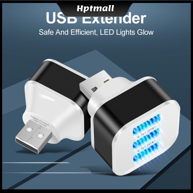 Bộ Chia 3 Cổng Usb Tốc Độ Cao Thiết Kế Nhỏ Gọn 3 Cổng Usb Dành Cho Máy Tính Để Bàn