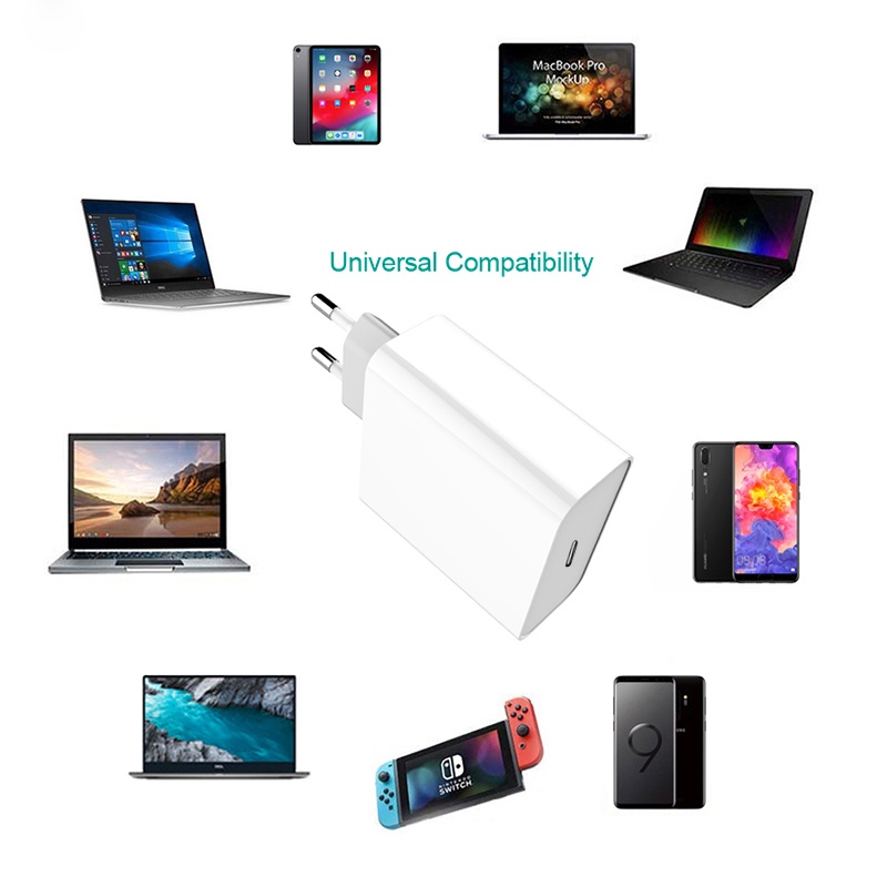 Củ Sạc Nhanh PD USB C 20W Cho iPhone 14 13 12 11 Pro Max