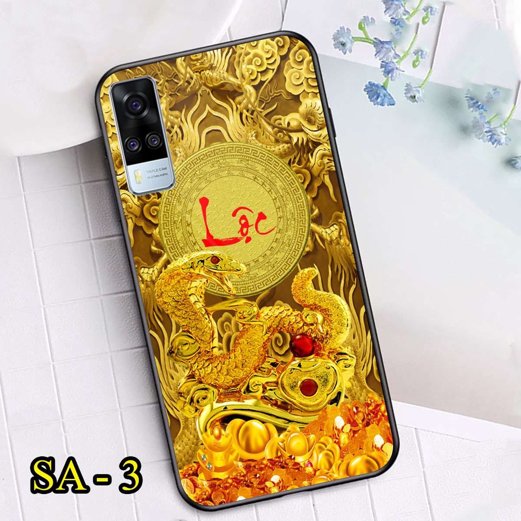 Ốp Lưng Vivo Y51 2020 - Vivo Y52s mặt lưng kính cường lực in hình 12 con giáp sắc nét, chống trầy tốt