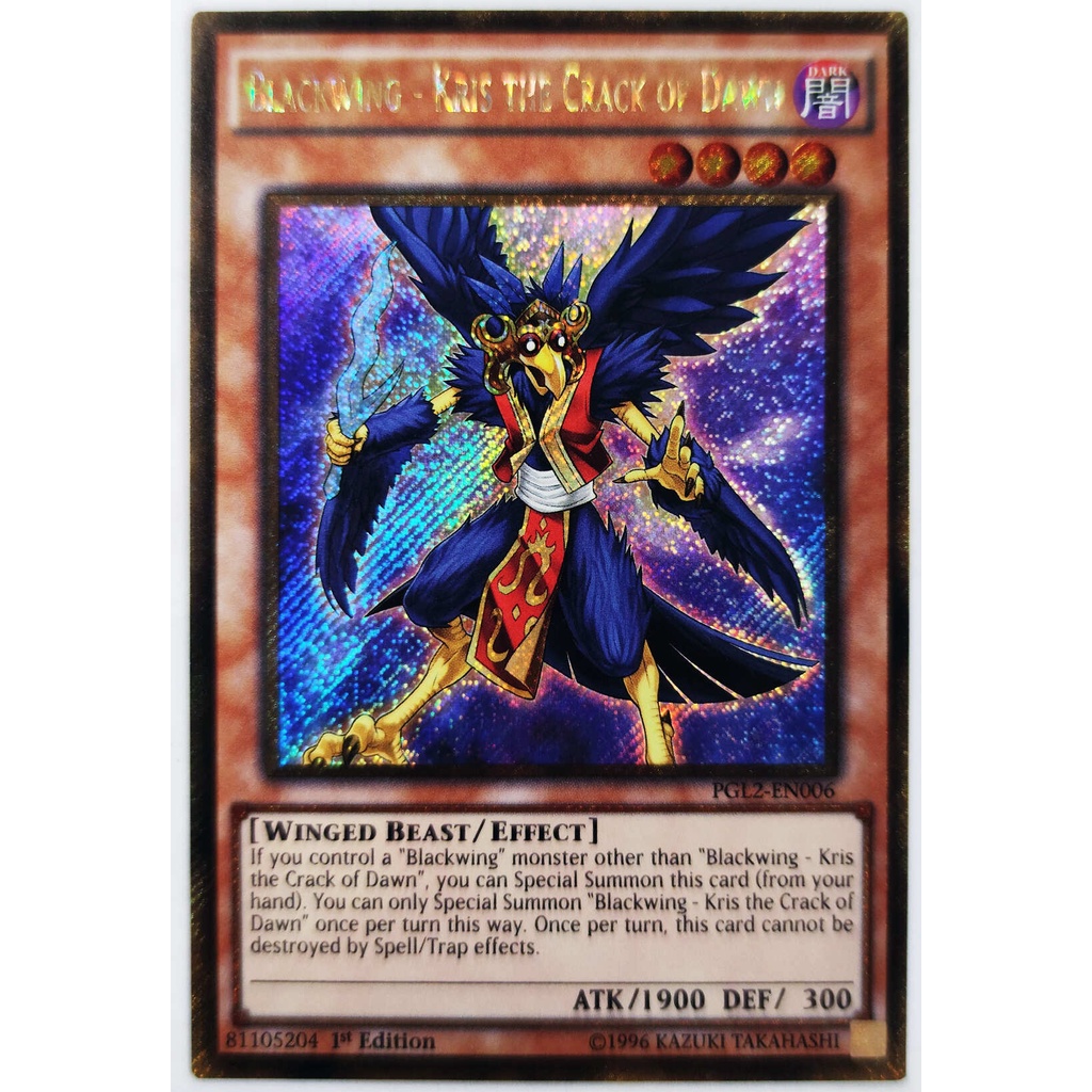Blackwing - Kris the Crack of Dawn |EN| Gold Secret Rare (5D's)