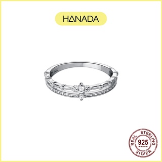 Nhẫn Bạc 925 Hanada Vương Miệng 2 Chiếc Đôi L0559 N6