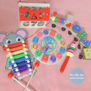 Combo đồ chơi gỗ 5 món