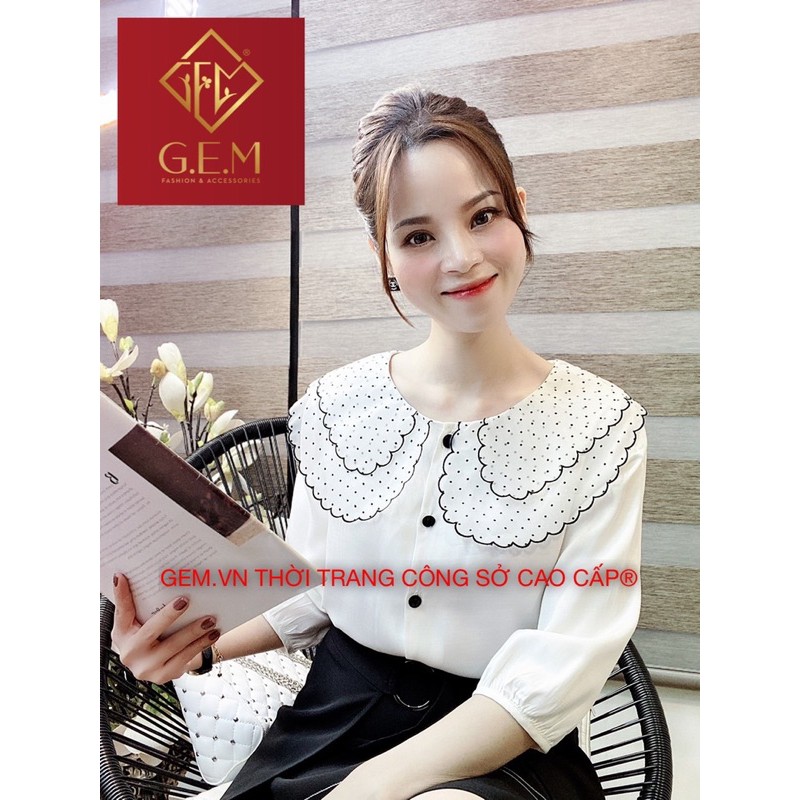 [Bán BUÔN&amp;LẺ] Áo sơ mi nữ cổ tầng độc lạ, chất mát thấm hút mồ hôi tốt, dễ phối hợp với các loại chân váy hay quần khác