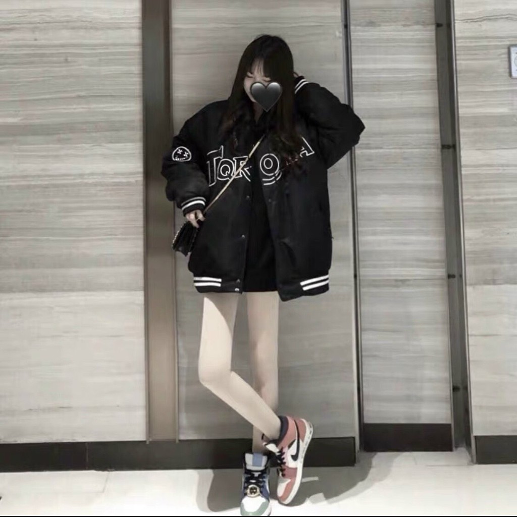 Áo khoác bomber Supreme unisex form rộng 2 lớp lót dù nam nữ streetwear | BigBuy360 - bigbuy360.vn