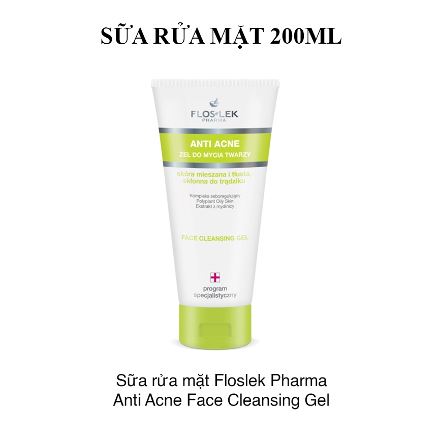 Bộ sản phẩm FLOSLEK ANTI ACNE Chăm sóc toàn diện da mụn