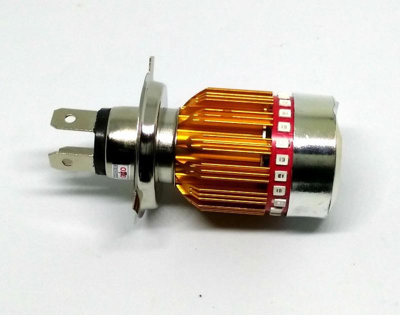 /Đèn xe máy/ Đèn led xe máy H4 có nhiều màu sắc đẹp, bắt mắt: xanh, tím, trắng, đỏ và chế