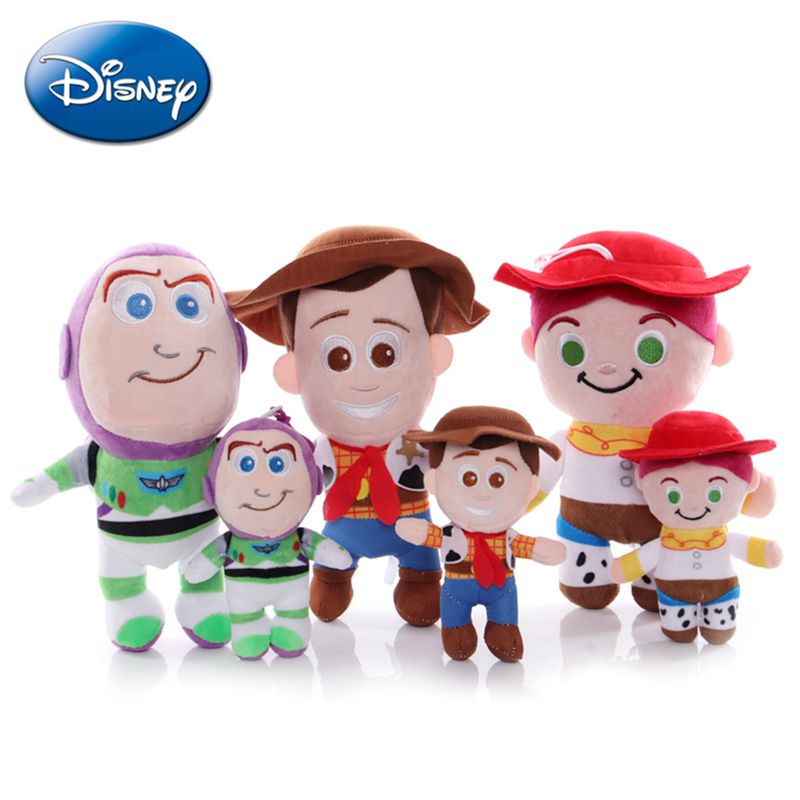 Disney Móc Khóa Hình Nhân Vật Toy Story 4 Woody Jessie Buzz Lightyear 15-25cm