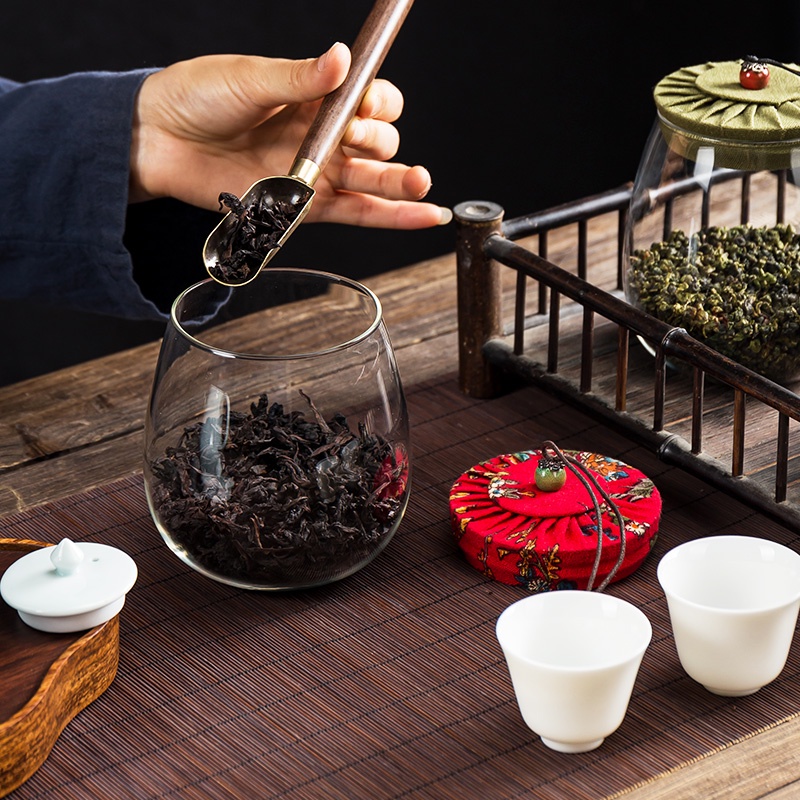 Hũ đựng thủy tinh nắp vải 4 màu