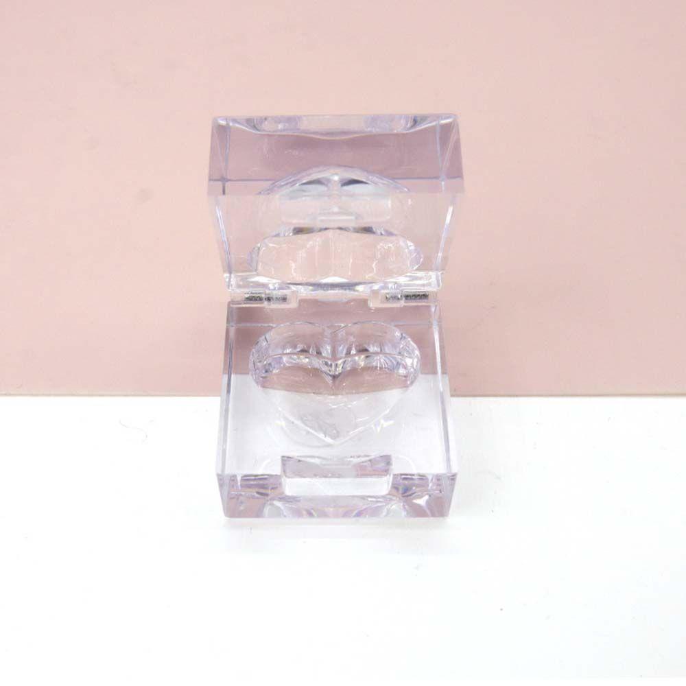 Set 5 Lọ Rỗng Trong Suốt Đựng Son kem Hình Vuông / Trái Tim