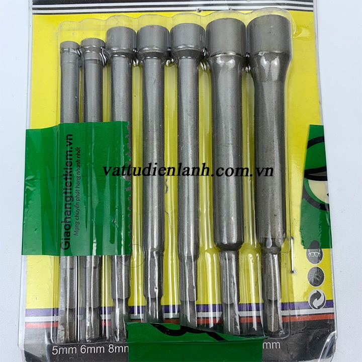 Chụp Bulong cho máy bắn vít, khoan size từ 5mm đến 12mm dài 11cm