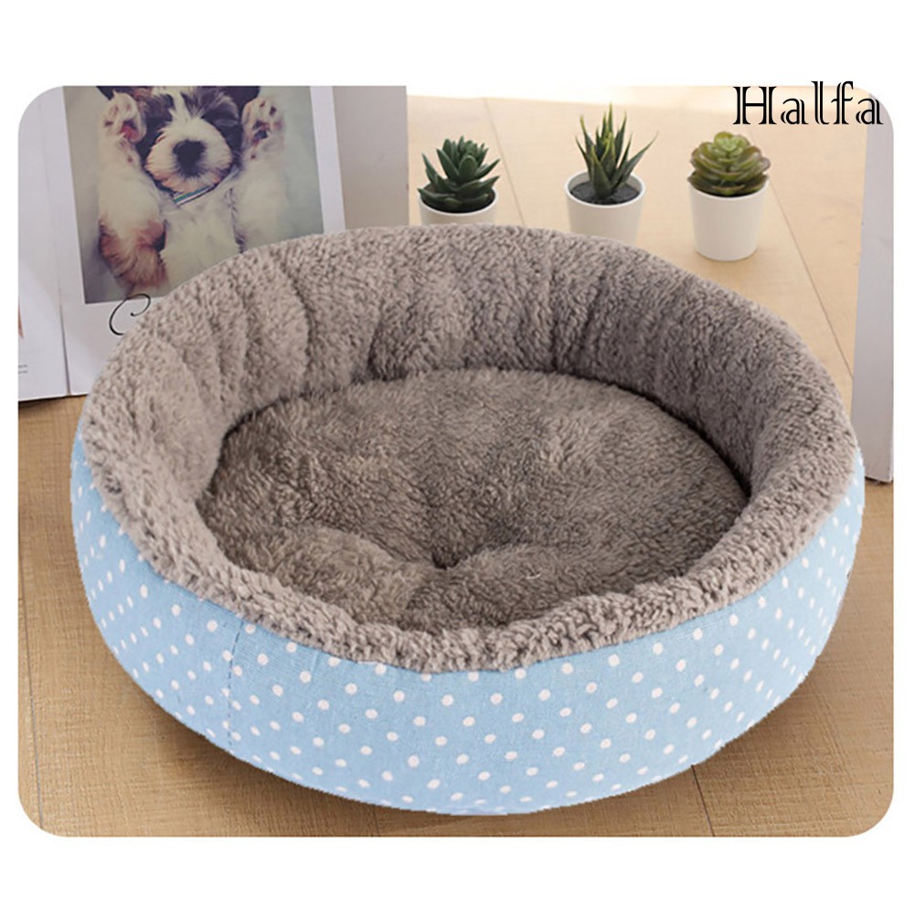 Giường ngủ mềm mại họa tiết trái tim dễ thương cho thú cưng