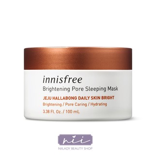 (Mẫu mới) Mặt nạ ngủ trắng da, nhỏ lỗ chân lông Innisfree Brightening Pore Sleeping Mask