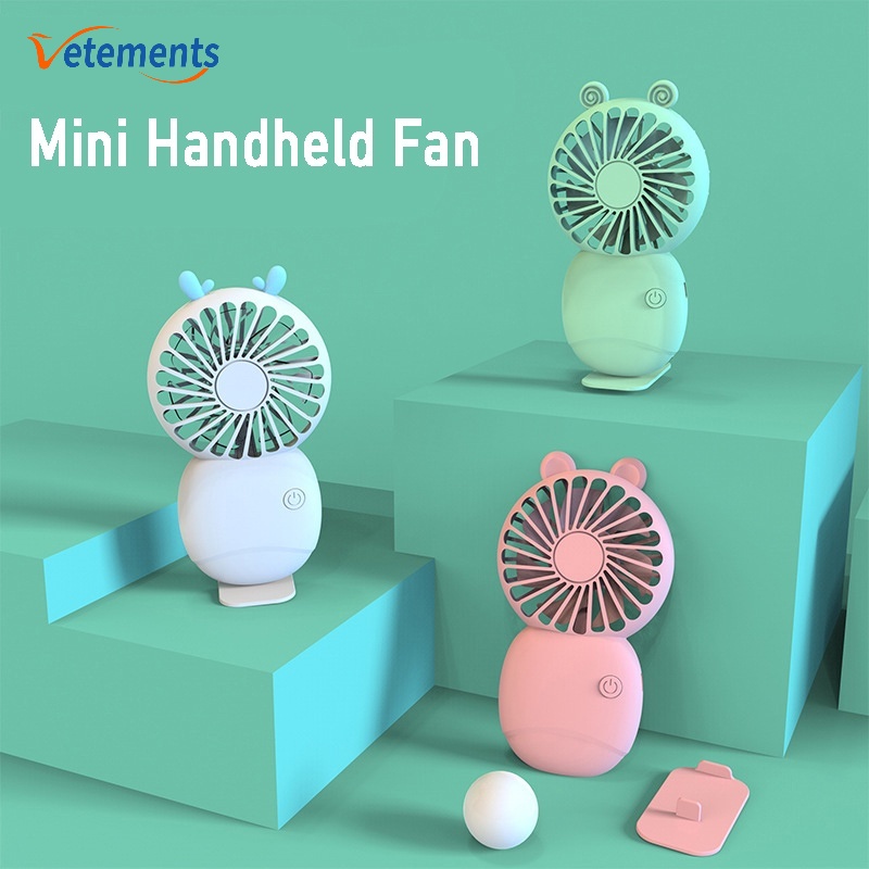 Quạt Làm Mát Mini Cầm Tay/Để Bàn Cổng Sạc USB Có Thể Sạc Lại