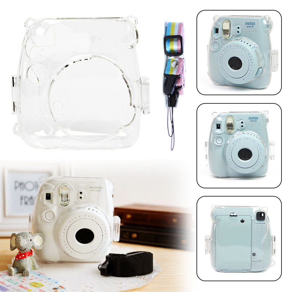 Túi Đựng Bảo Vệ Cho Máy Ảnh Fuji Instax Mini 8 8 + 9 Kèm Dây Đeo Vai