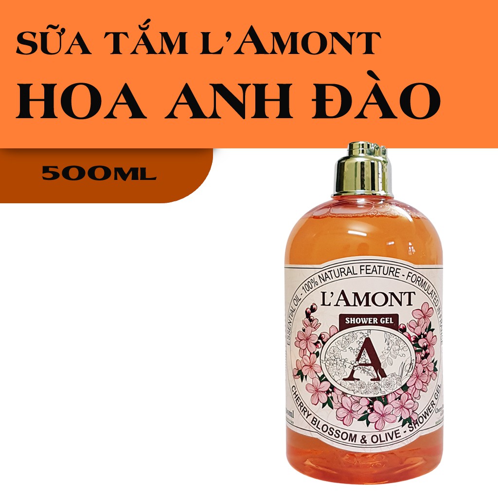 Sữa Tắm LAmont En Provence Cherry Blossom Shower Gel Hương Hoa Anh Đào chai 500ml