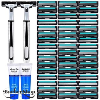 Set dao cạo râu kèm 36 lưỡi và kem cạo râu