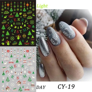 YUDESHUI Dán Trang Trí Móng Tay Dạ Quang DIY