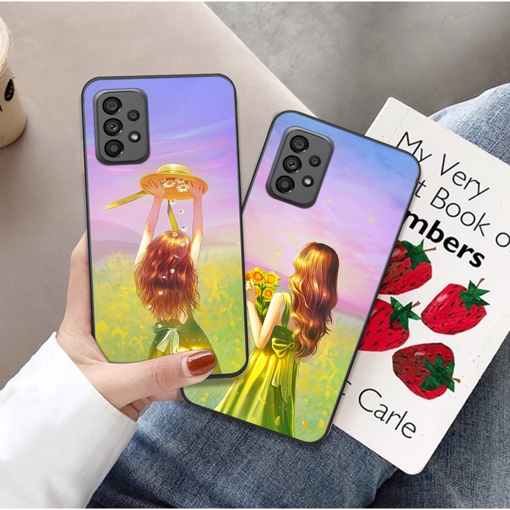 Ốp Samsung A33 / A53 / A73 hình cô gái , chàng trai mùa thu nhẹ nhàng dễ thương trẻ trung