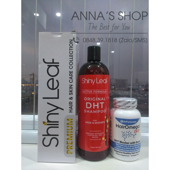 🛑COMBO MỌC TÓC: DẦU GỘI DHT + HAIROMEGA DHT BLOCKER 90V