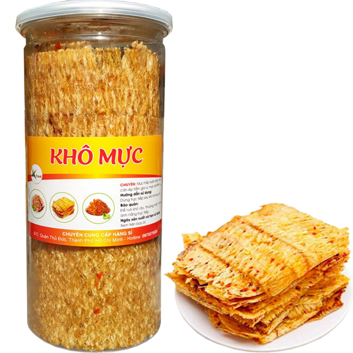 250G Mực cán ép tẩm gia vị loại đặc biệt SK FOOD