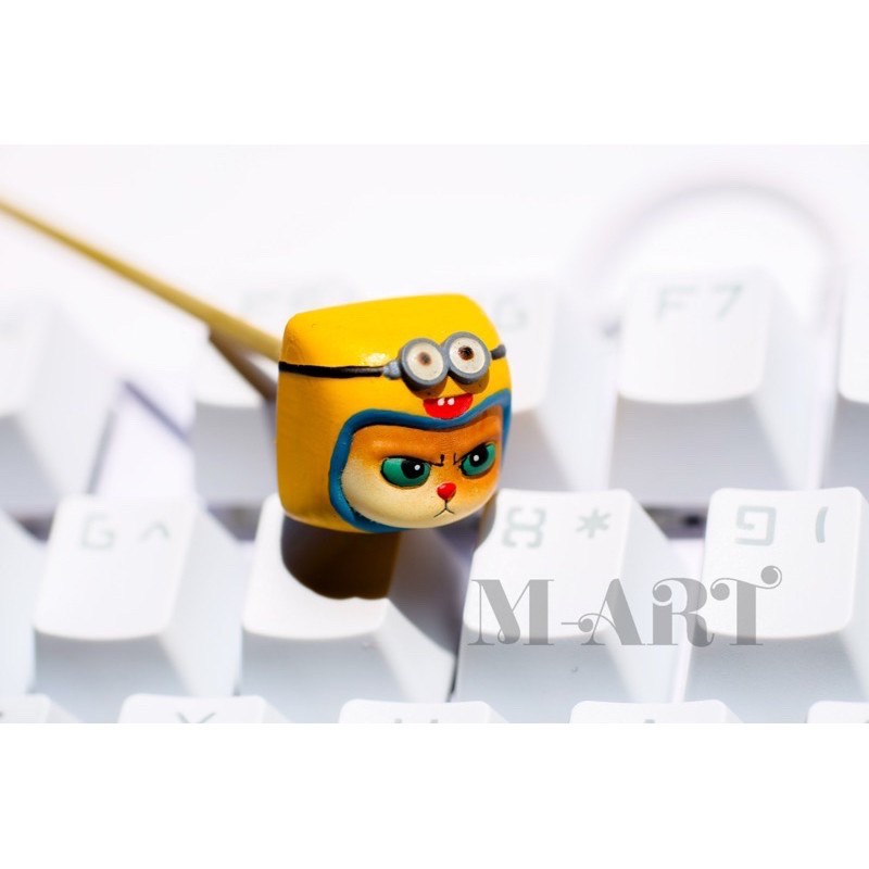 Keycap - Nút Bàn Phím Gaming - Nút Bàn Phím Cơ Mặt Mèo Hờn Dỗi  - Minion - KC018
