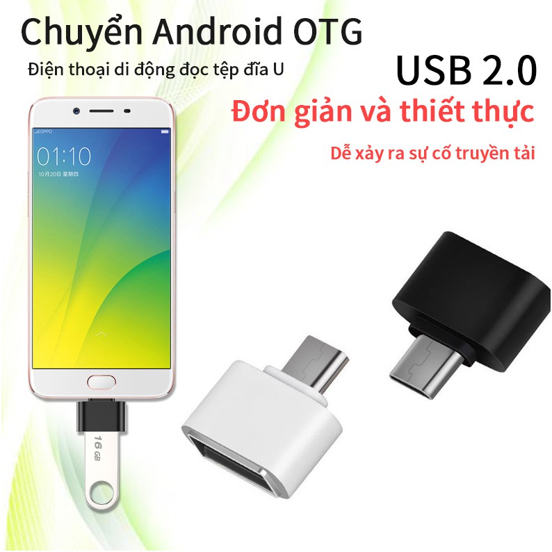 Đầu chuyển đổi cáp OTG sang Micro USB cho PC / máy tính bảng Android Samsung Sony