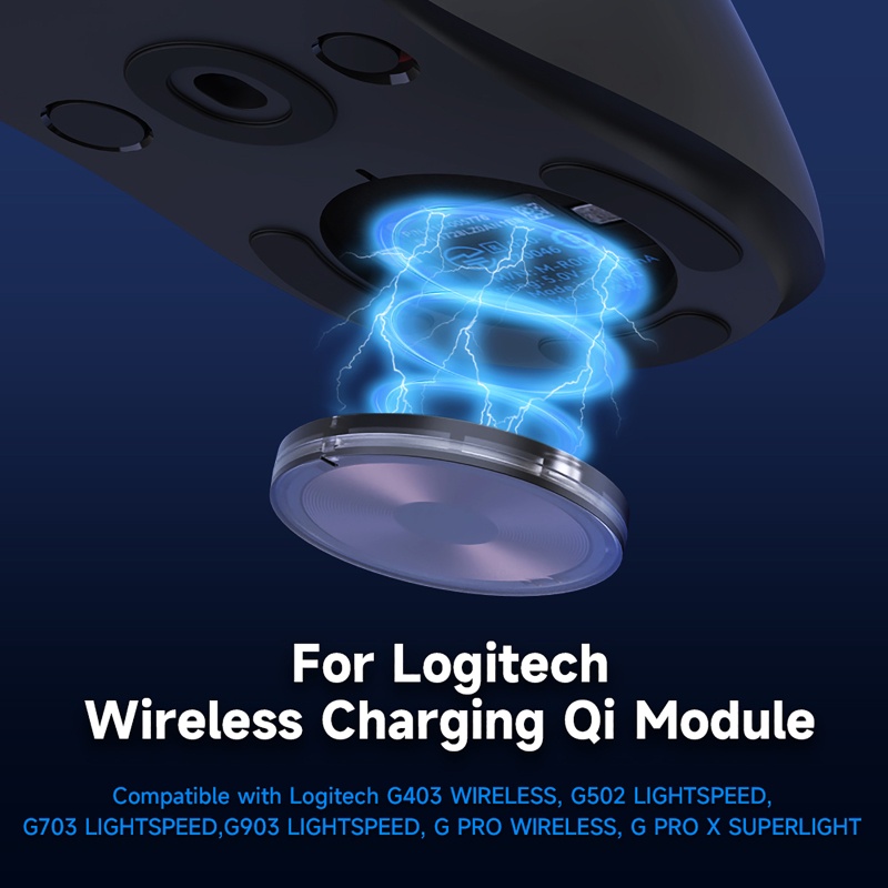 Đế Sạc Không Dây QI Cho Chuột Chơi Game Logitech G502 G403 G703 G903 G Pro X GPW/GPW2