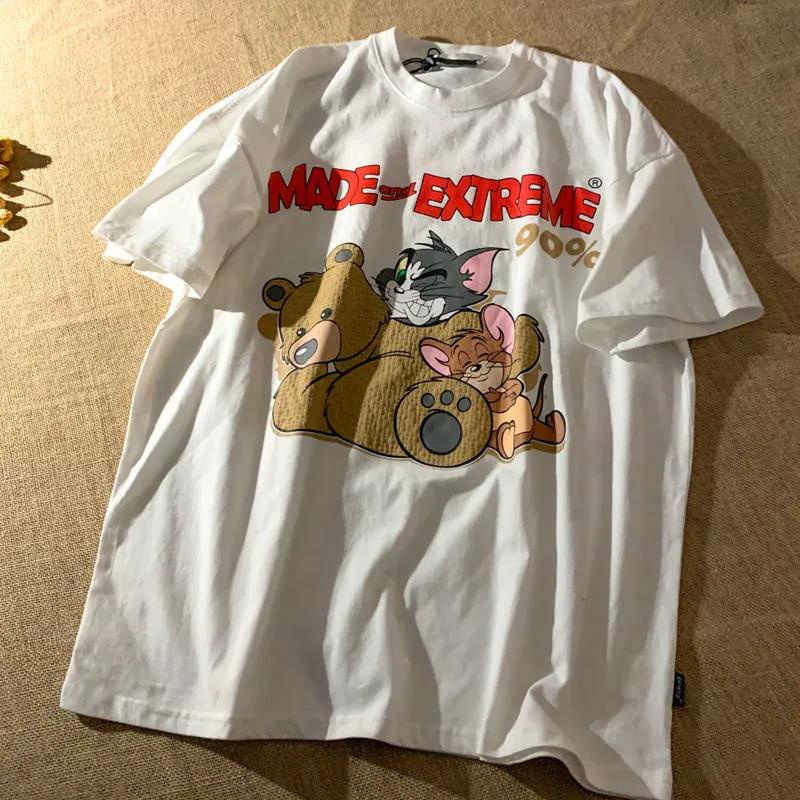 NRVP Áo Thun 100% Cotton Dáng Rộng Thời Trang Hàn Quốc Cho Nữ