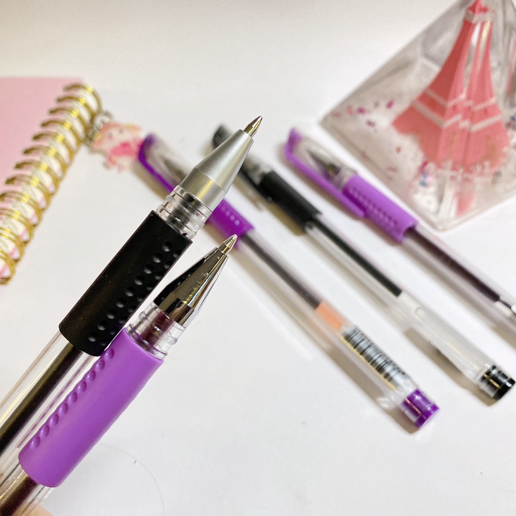 Bút Gel nước ngòi 0.5 cầm êm tay viết nhanh mực đều