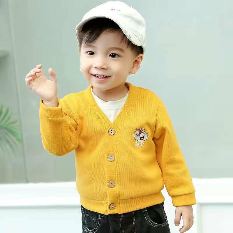 Áo Cardigan Cho Bé Từ 1 Đến 6 Tuổi Chất Len Cổ Chữ V Đáng Yêu