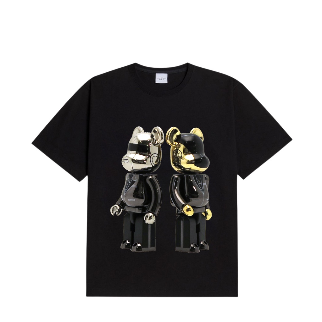 Áo thun bearbrick 4 cotton 100% chính phẩm, form oversize, chuẩn hàng xịn, full tem mạc, Anam Store