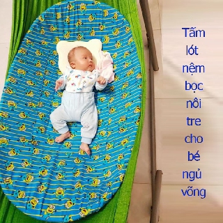 Tấm lót nôi tre cho bé nằm ngủ võng