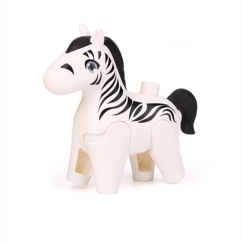 Big Pellet Block Zoo Series Voi Cá sấu Zebra Đồ chơi Khai sáng cho trẻ em Quà sinh nhật