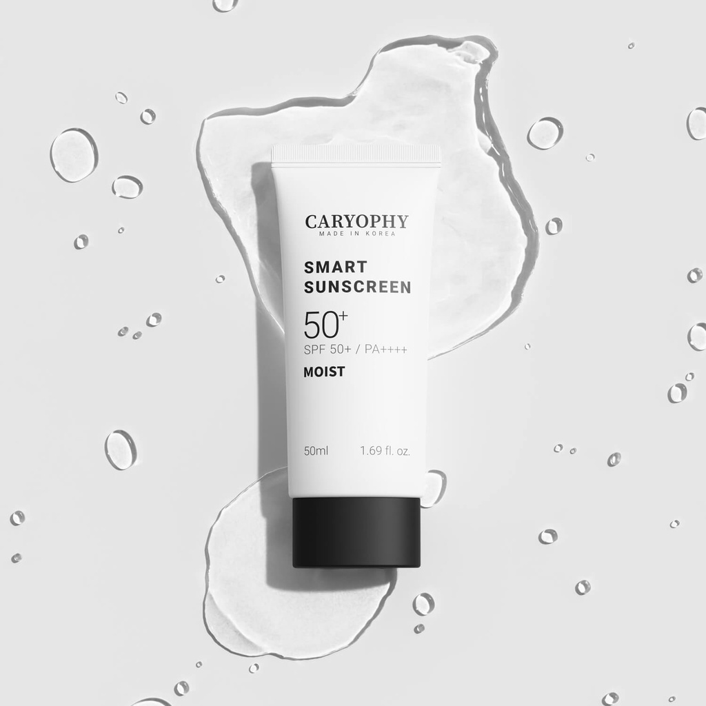Kem Chống Nắng Không nâng tone Dưỡng Ẩm, Ngừa Mụn Caryophy Smart Moist Sunscreen SPF50+/ PA +++ 50ml