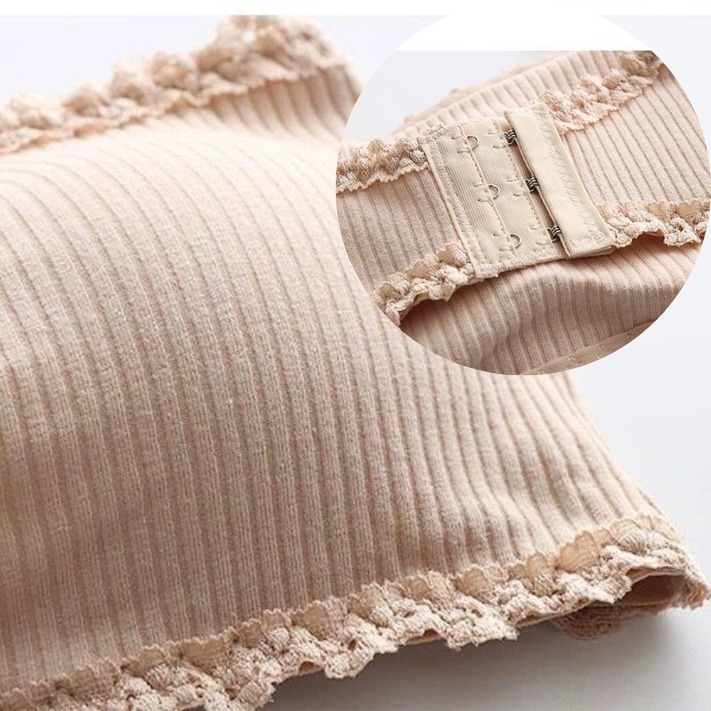 Áo lót nữ len tăm viền ren áo bra học sinh có đệm mút có 3 nấc cài hai dây mềm mại cao cấp DOLLY SECRET A03 | BigBuy360 - bigbuy360.vn