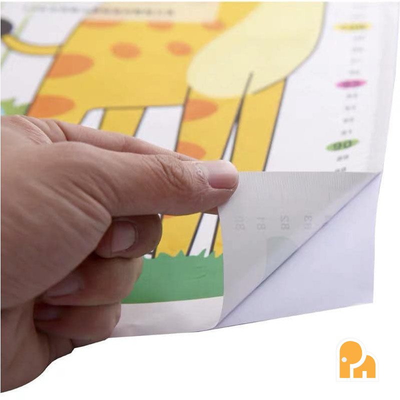 Miếng Dán Tường Hình Thước Đo Chiều Cao Cho Bé