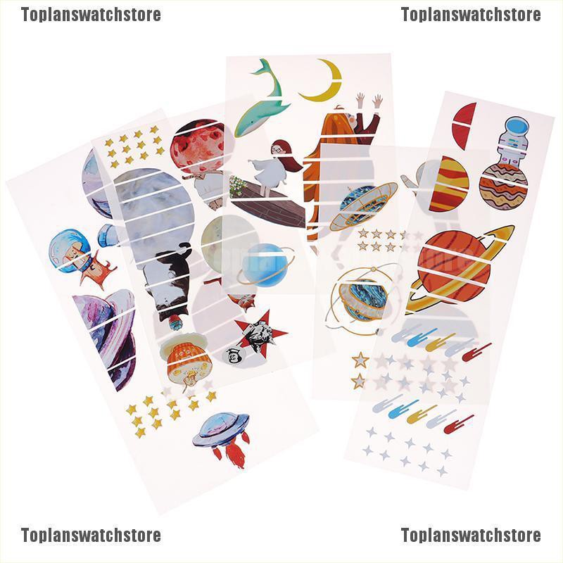 Sticker Dán Trang Trí Đàn Guitar Bass DIY Hình Không Gian