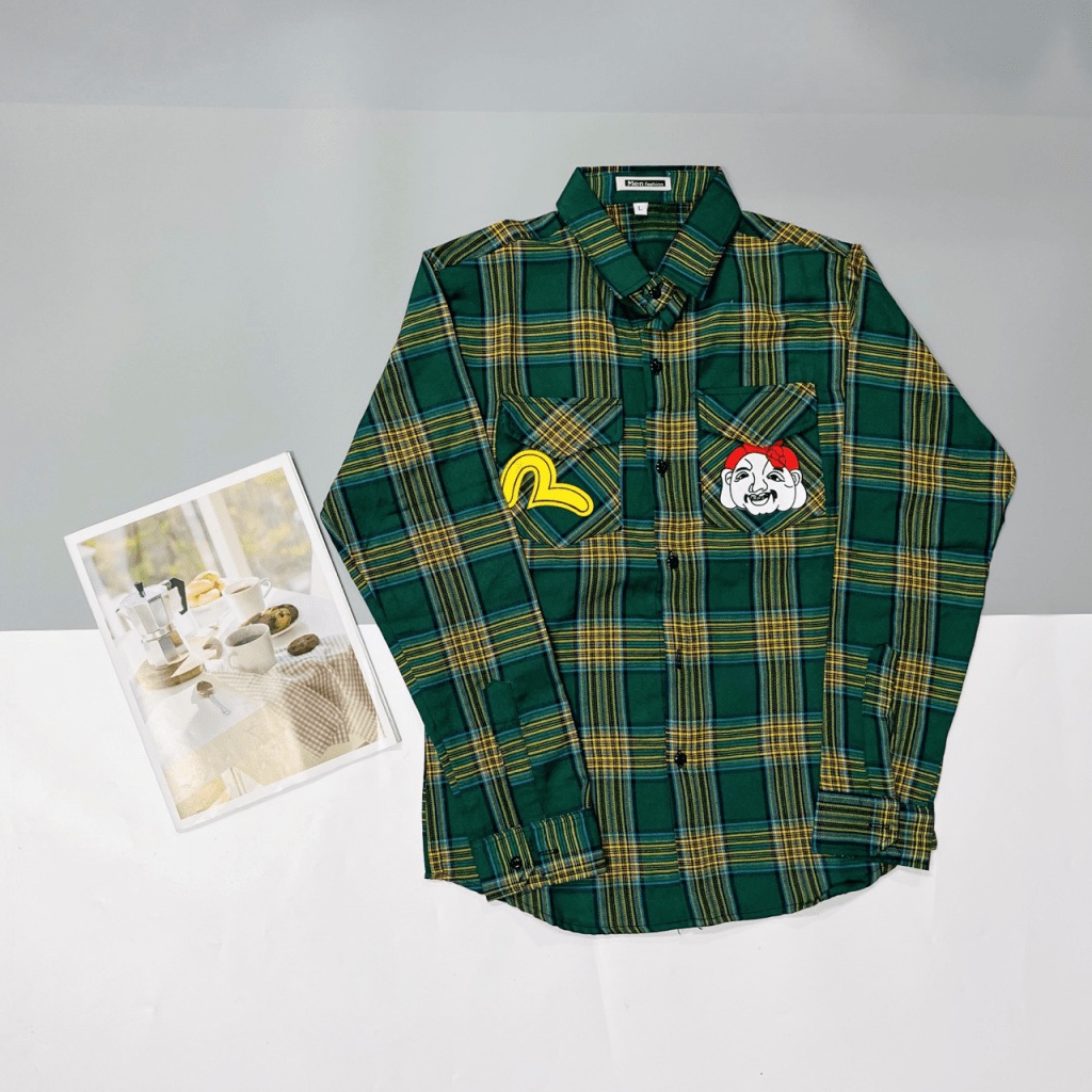 (HCM) ÁO SƠ MI NAM DÀI TAY CARO SIÊU ĐẸP , THỜI TRANG , PHONG CÁCH SOÁI CA HÀN QUỐC KME STORE