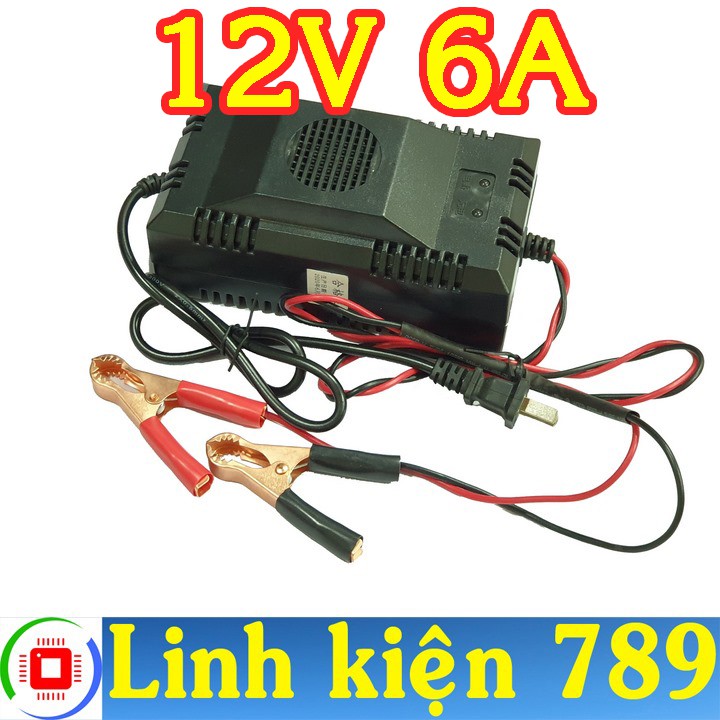 Sạc ắc quy 12V 6A (6Ah - 60Ah)