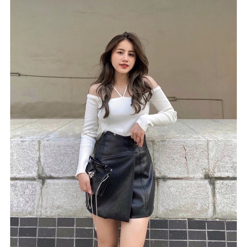 ÁO TRỄ VAI KẾT DÂY THUN TĂM (CTCT)