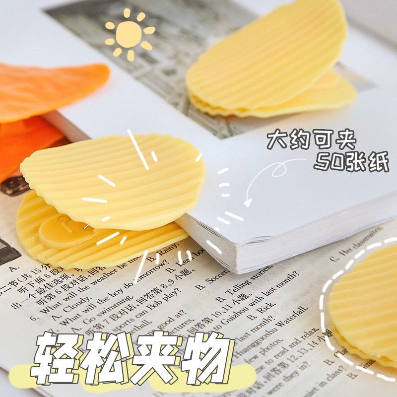 Kẹp giấy, gói hình bánh snack dễ thương