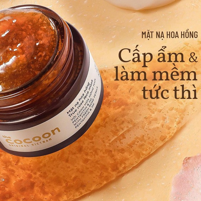 Mặt Nạ Hoa Hồng Cấp Ẩm và Làm Dịu Da Cocoon 30g/100g