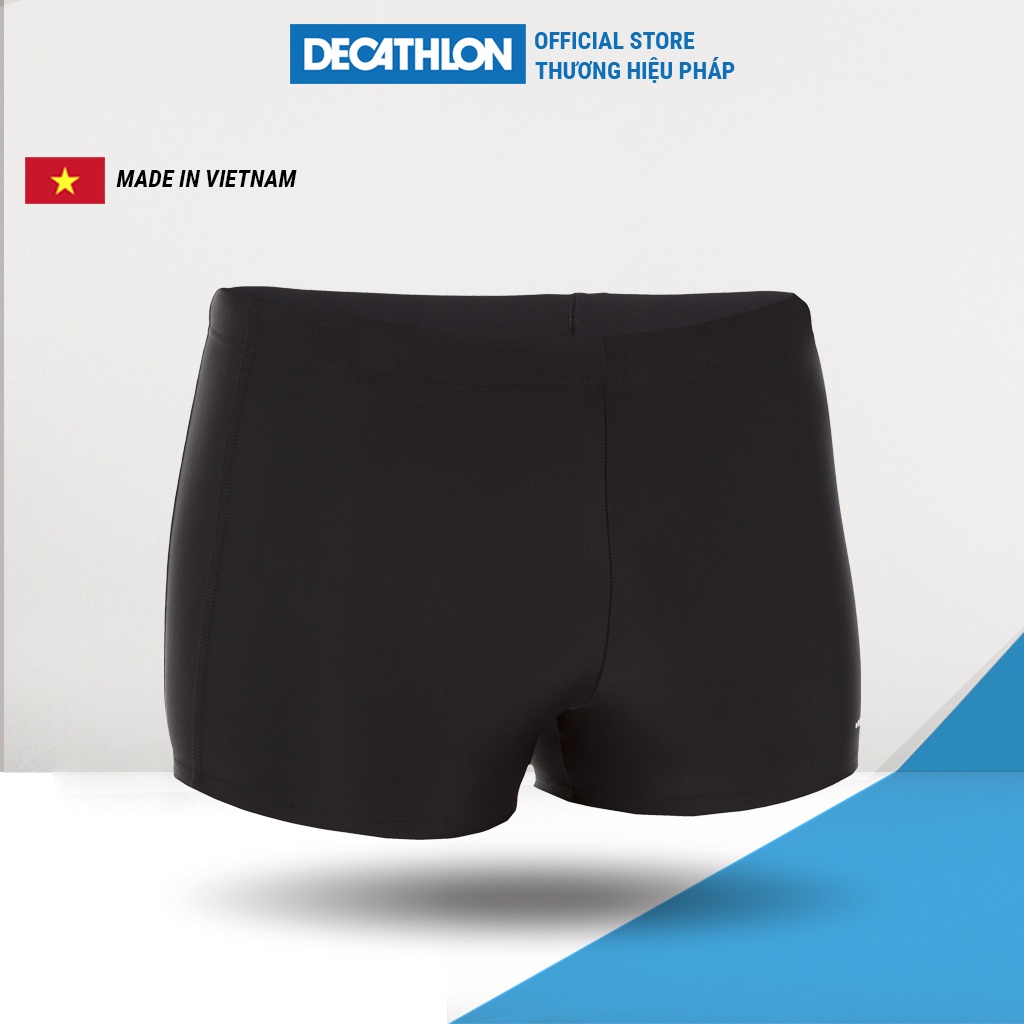 Quần bơi boxer Decathlon Nabaiji B-Active + Pip cho nam - Đen