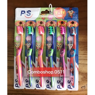 Bàn chải đánh răng PS trẻ em (6 chiếc/vỉ)