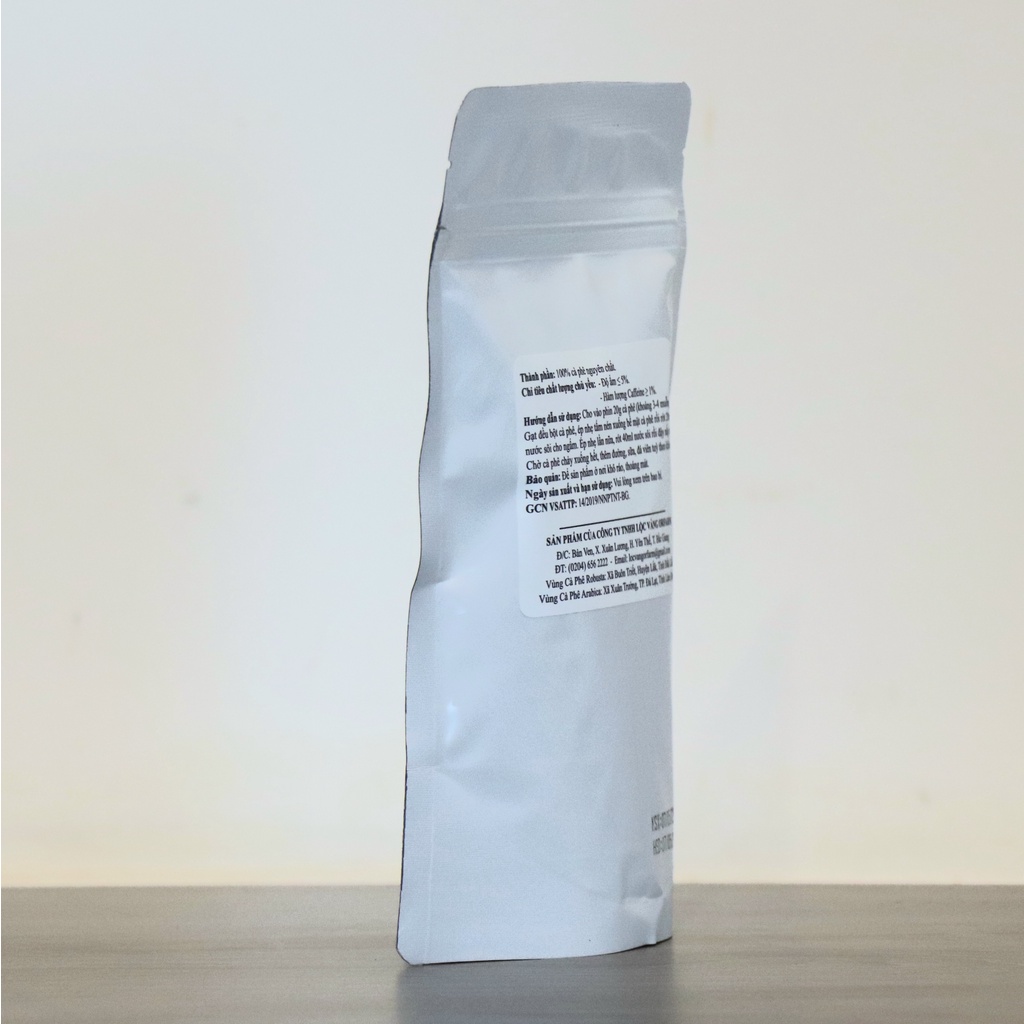 Cà phê Arabica Cầu Đất nguyên chất 100% thơm quyến rũ Pha Phin, Cold Brew, Drip gói 200g
