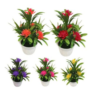 Chậu hoa giả sống động như thật dùng để trang trí