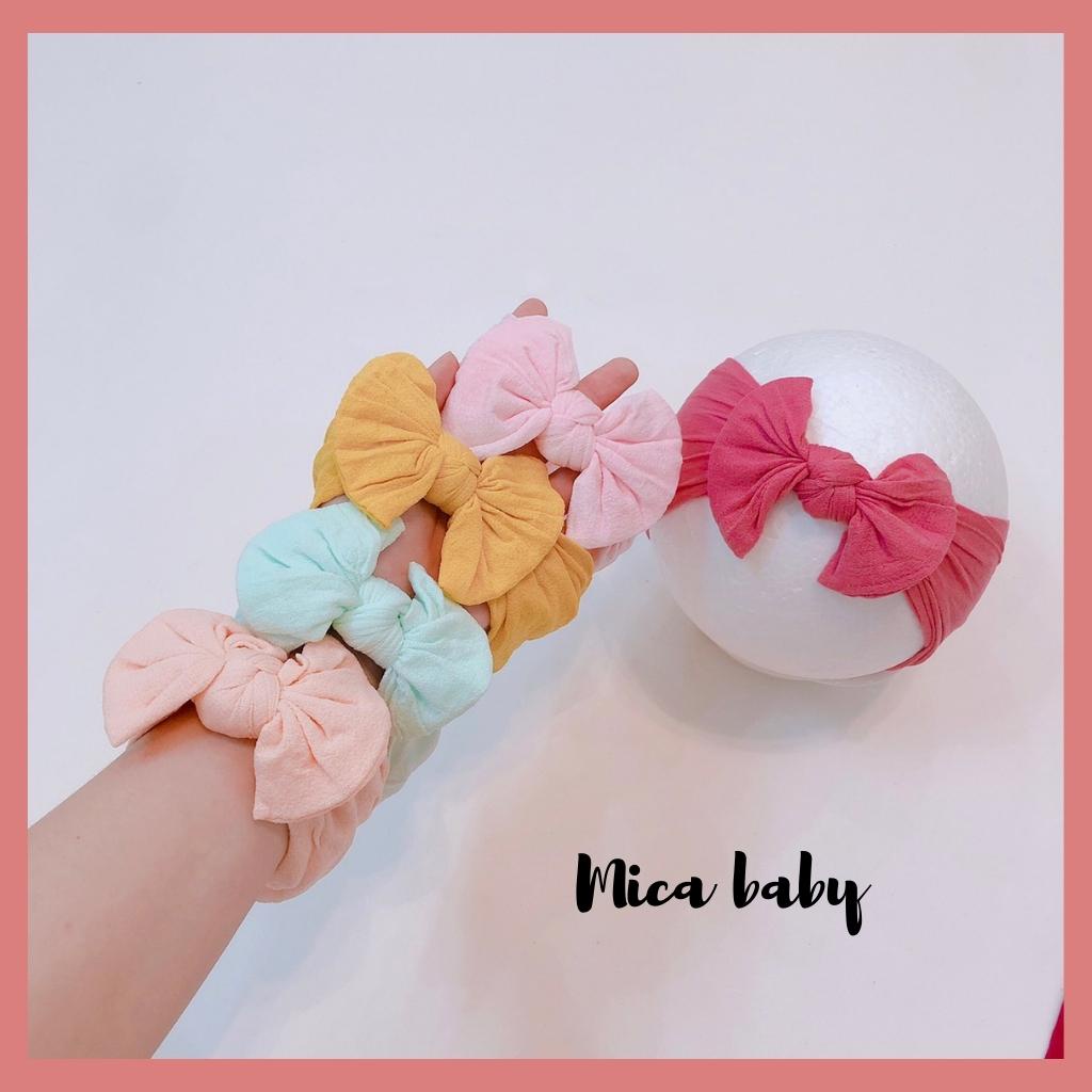 Băng đô nơ màu kẹo dễ thương cho bé Mica baby BD59