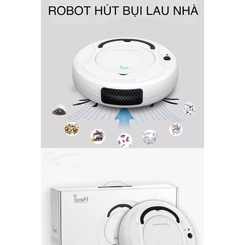 ROBOT HÚT BỤI LAU NHÀ SIÊU SẠCH BOWAI