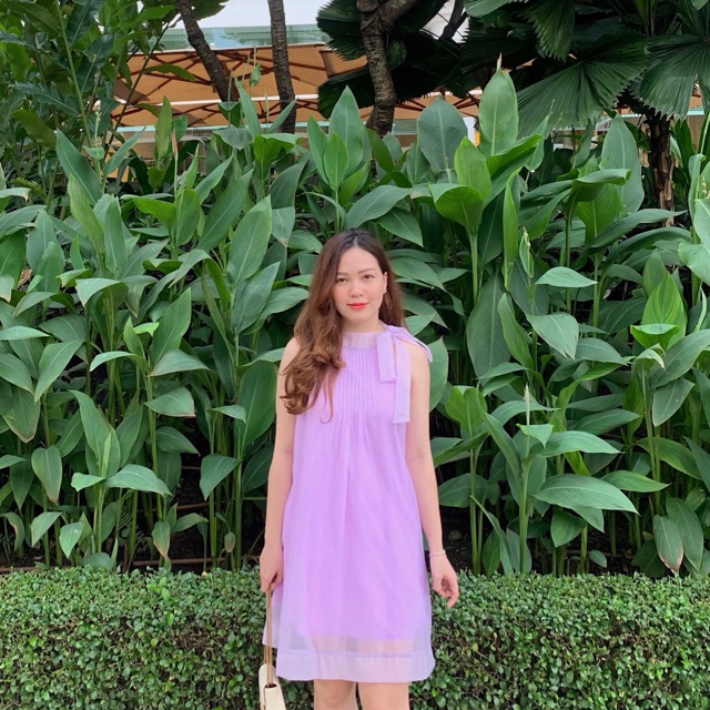 Ảnh thật - Đầm nơ tiểu thư